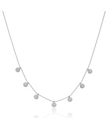 Minimalist Design Turkish Whole Handcrafted Silver Zirconia Stone Necklace