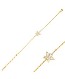 Colorful Star Charm Bracelet Whole Turkish 925 Sterling Silver Jewelry