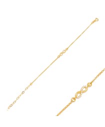 Link Chain Infinity Zircon Charm Bracelet Handmade Whole Turkish 925 Sterling Silver Jewelry