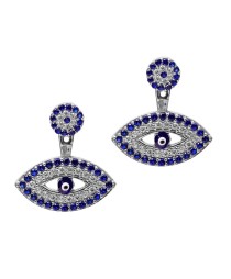Ear Cuff Evil EyeTurkish Whole Handcrafted Silver Earring