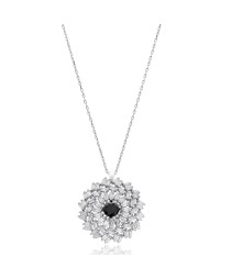Rounded Baguette Shape Stone Silver Pendant Whole Sterling Silver Jewelry