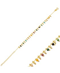Multicolor Mix Stone Shaker Design Bracelet Turkish Whole Handcrafted 925 Sterling Silver