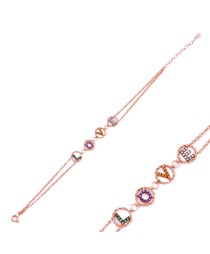 Love Design Bracelet Handcrafted Whole 925 Sterling Silver Jewelry