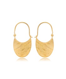 22K Gold Oval Shape Vintage Earrings Handcrafted Whole 925 Sterling Silver Jewelry