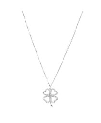 Clover Turkish Whole Handcrafted Silver Zirconia Pendant