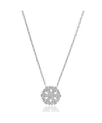 Turkish Whole Snowflake Handcrafted  925 Sterling Silver Pendant