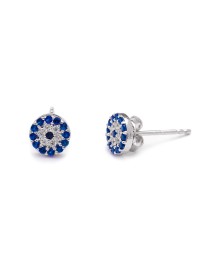 Evil Eye Silver Stud Earring Whole Handcrafted Silver Earring