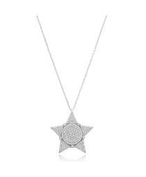 Silver Star Pendant Whole 925 Sterling Silver Jewelry