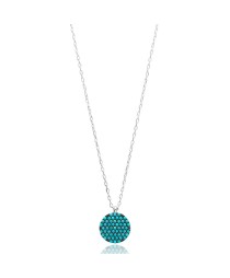Delicate Round Pendant Turkish Whole Sterling Silver Jewelry