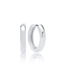 Simple Plain Design Mini Ø17 mm Hoop  Earrings Whole Turkish Handmade 925 Sterling Silver Jewelry
