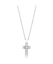 Mini Cross Baguette Design Pendant Turkish Whole Handmade 925 Sterling Silver Jewelry