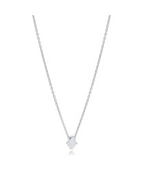 Plain Minimal Hamsa Pendant Necklace Turkish Handcraft Whole 925 Sterling Silver Jewelry