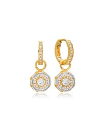 Zircon Stone Baguette Dainty Design Dangle Earring Turkish Whole 925 Sterling Silver Jewelry