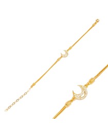 Trendy Moon 925 Sterling Silver Handmade Whole Turkish  Charm Bracelet Jewelry
