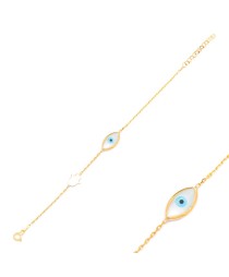Evil Eye with Hamsa Silver Sterling Whole Handcraft Jewelry Bracelet