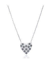 Heart Turkish Whole Handcrafted Silver Zirconia Pendant